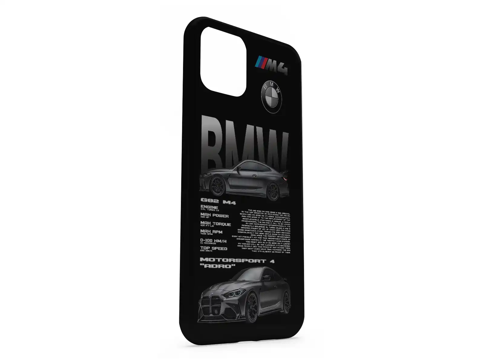 BMW iPhone BLACK Silicone Cover Style 
